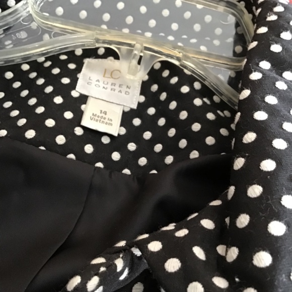 Lauren Conrad dot jacquard jacket. Size 14 - Picture 7 of 9